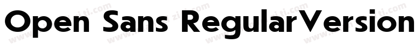 Open Sans RegularVersion 110字体转换
